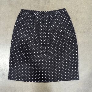 Y2K Black Polka Dot Skirt